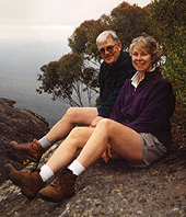 Aussie bush clifftop