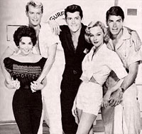 Troy Donahue & the cast of Surfside 6